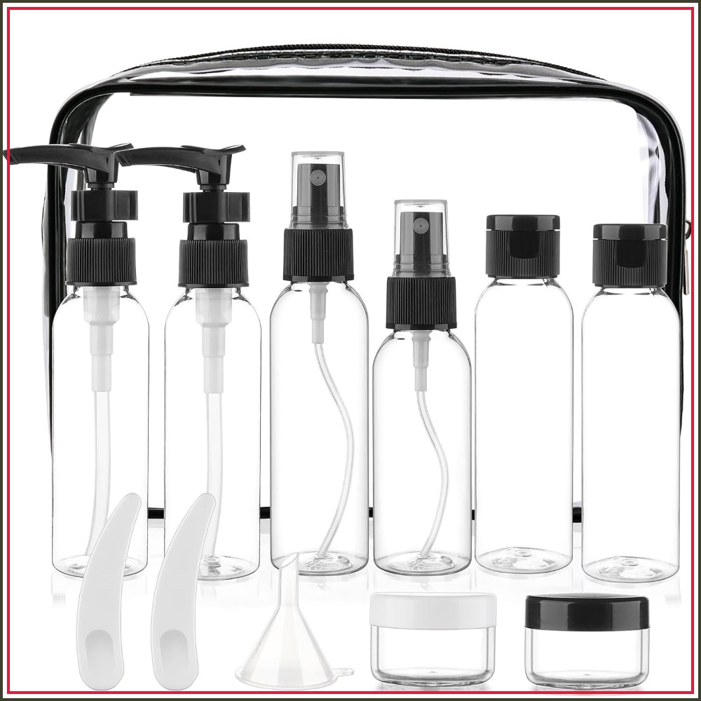 Toiletry Bag Tsa - 13-Pack Travel Bottles TSA Approved Leak