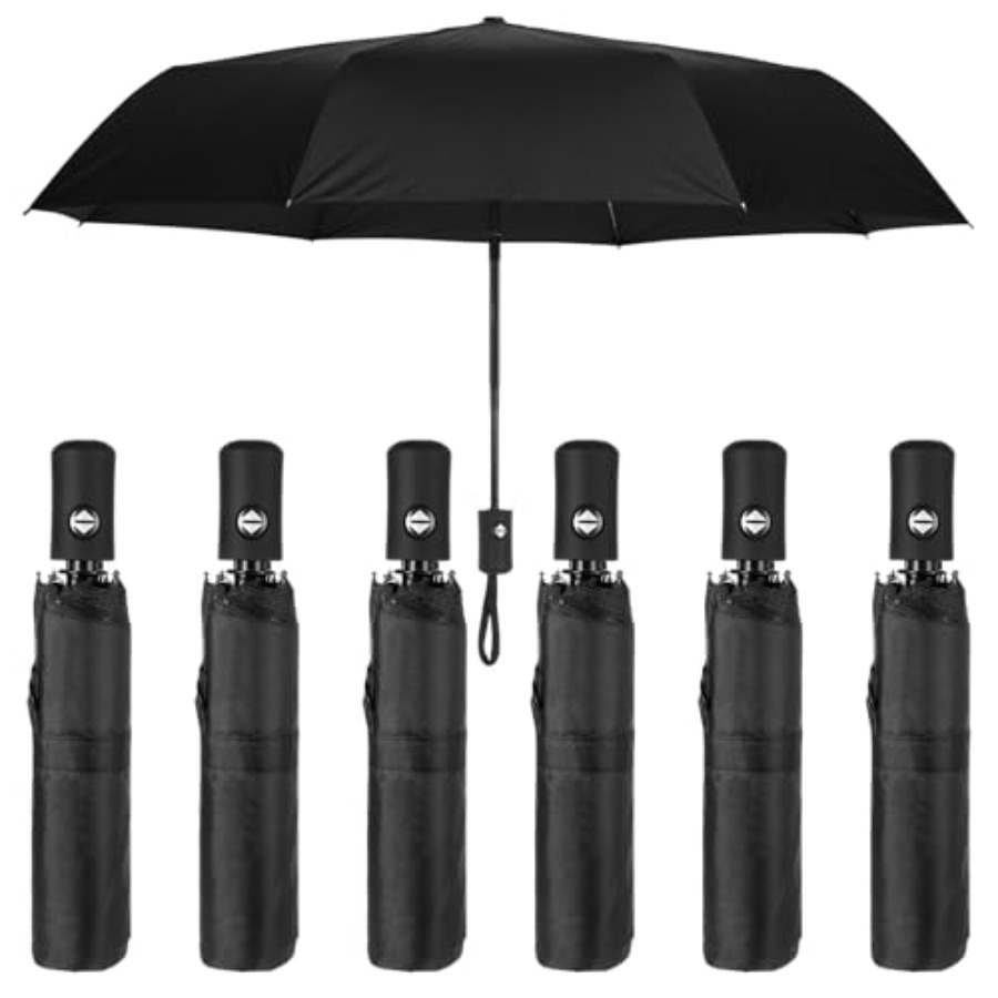 Travel Umbrella Compact - 6 Pcs Travel Compact Umbrella Small