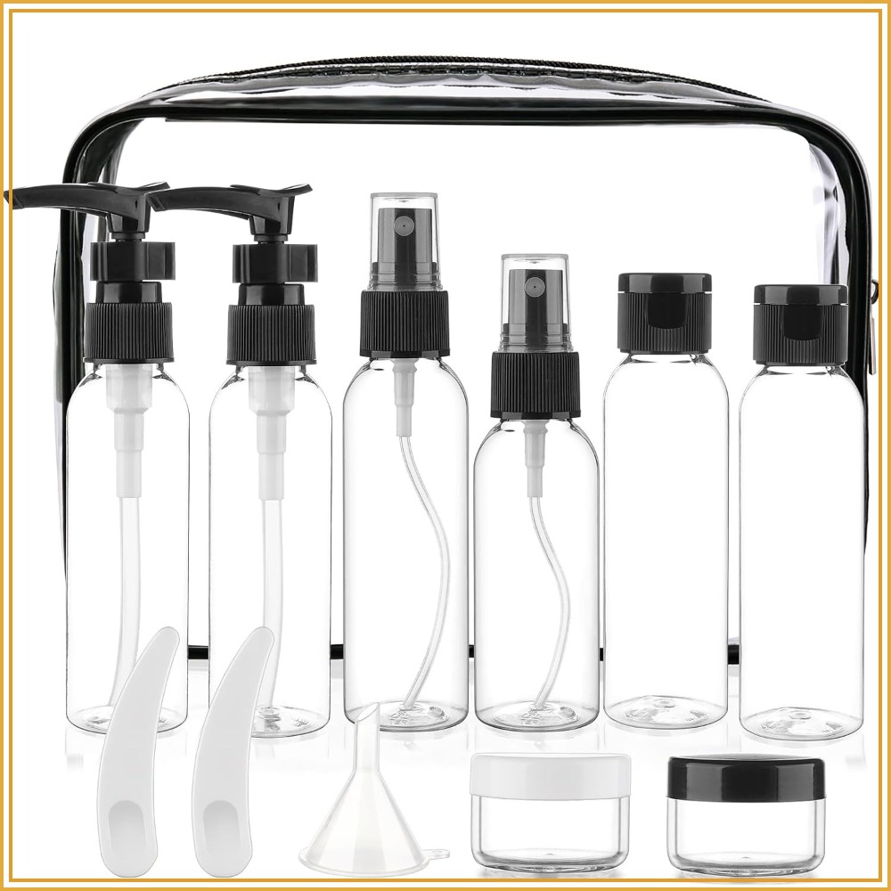 Toiletry Bag Tsa - 13-Pack TSA Approved Travel Bottles for