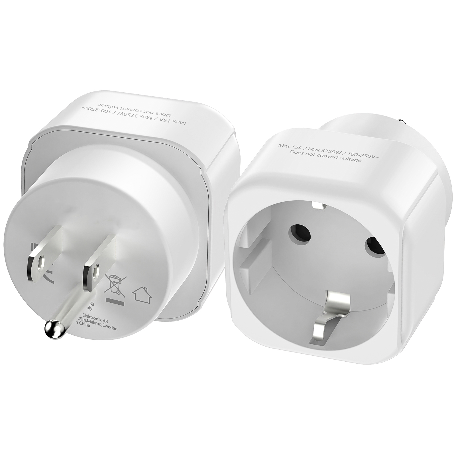 USA Travel Adapter, EU to US T - Travel Accessories Europe ulasan dan harga