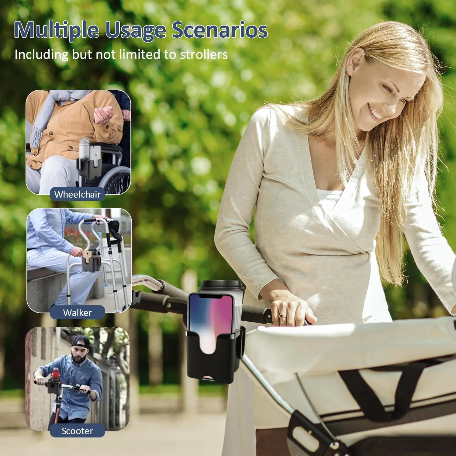 Anti-Slip Pram Cup Holders for - Travel Accessories For 2 Year Old ulasan dan harga