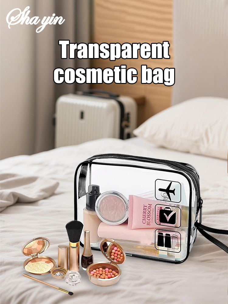 Transparent makeup bag, portab - Toiletry Bag Tsa ulasan dan harga