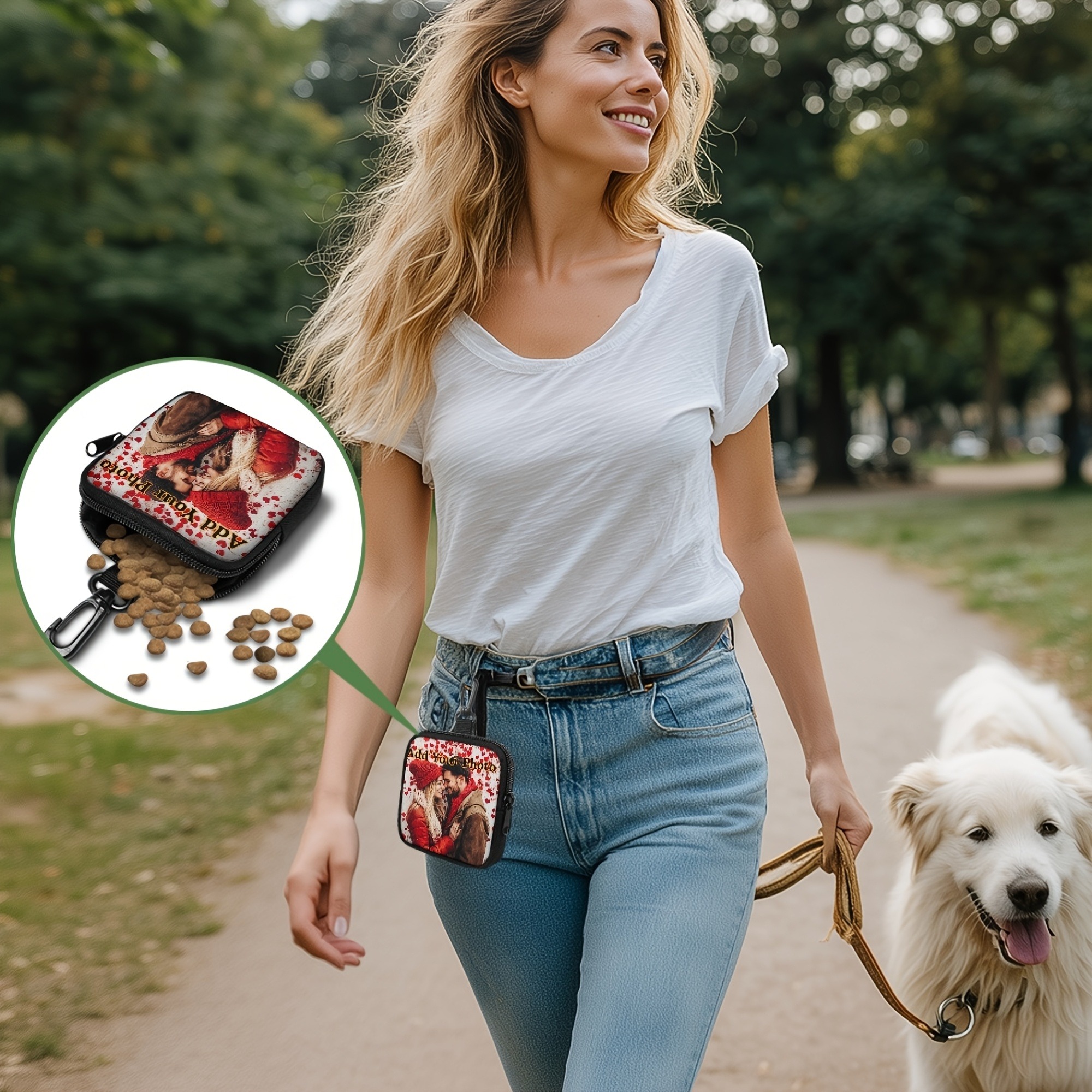 Custom Photo Coin Bag Mini Ear - Travel Accessories Pouch For Women ulasan dan harga