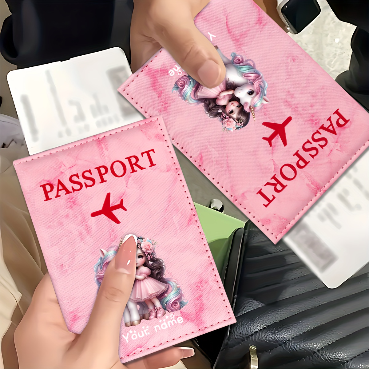 Unicorn Girl Pattern PU Passpo - Travel Accessories In Bulk ulasan dan harga