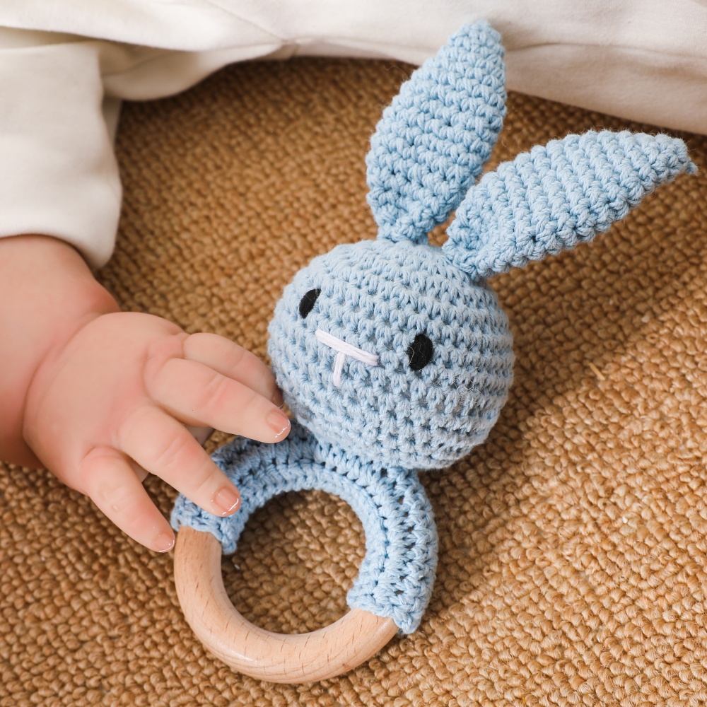 Wooden Baby Rattle Toy Handmad - Travel Accessories For 2 Year Old ulasan dan harga