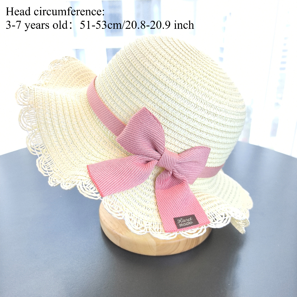 Girls 2pcs Straw Hat Solid Col - Travel Accessories For 10 Year Old Girl ulasan dan harga