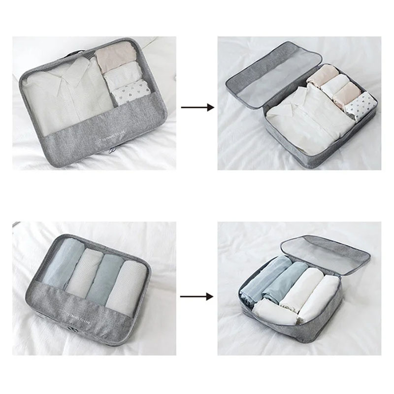 7 Piece Travel Packing Cubes S - Travel Accessories Pouch For Women ulasan dan harga