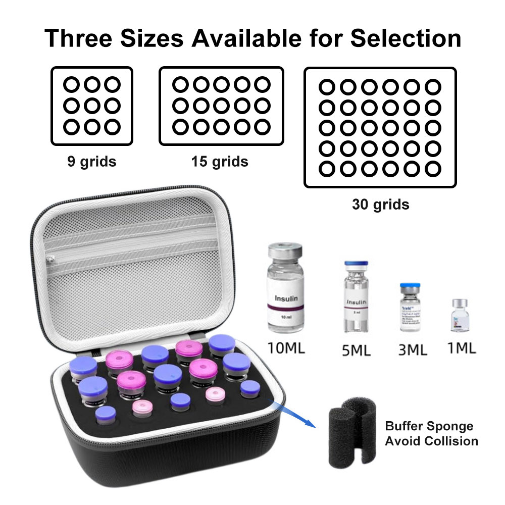 Insulin Vial Storage Case, 9/1 - Travel Accessories Organizer Case ulasan dan harga