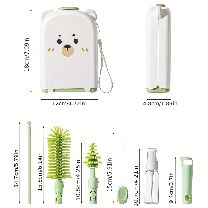 Travel Baby Bottle Brush Set - - Travel Accessories For 2 Year Old ulasan dan harga