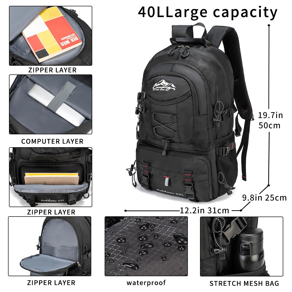 Large capacity cross-border hi - Travel Accessories Europe ulasan dan harga
