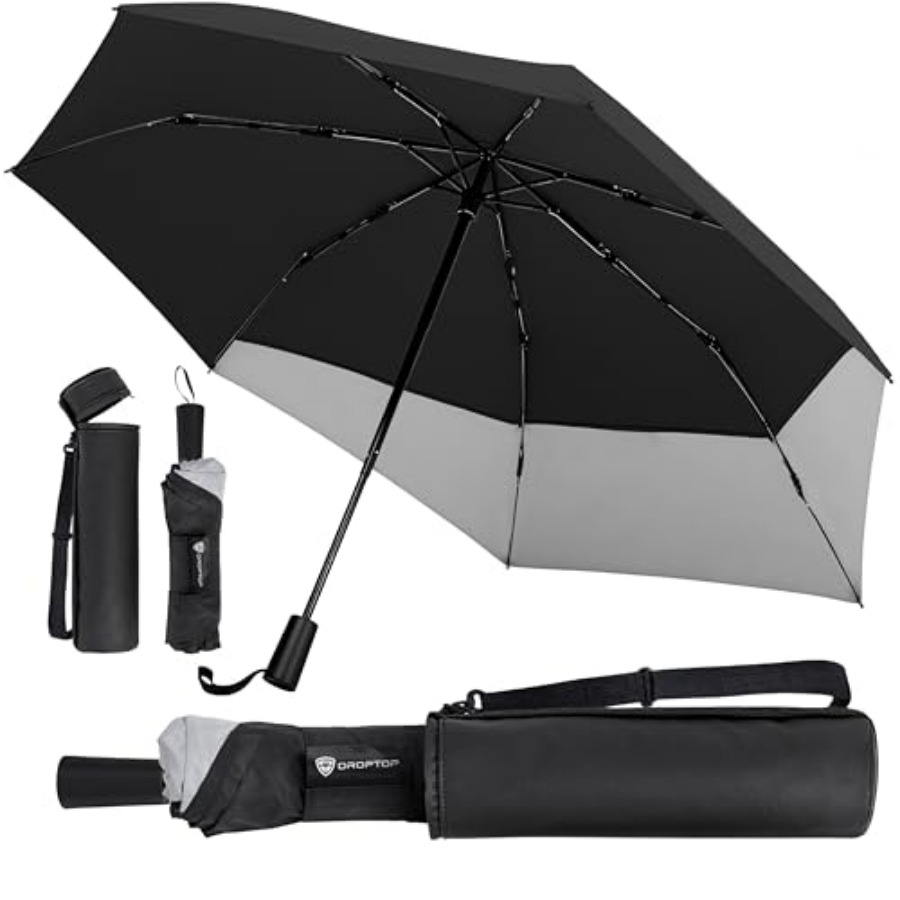 DROPTOP Compact Umbrella Trave - Travel Umbrella Compact ulasan dan harga