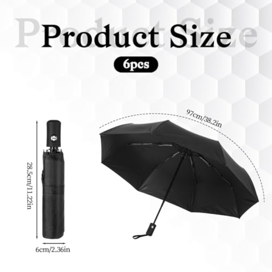 6 Pcs Travel Compact Umbrella  - Travel Umbrella Compact ulasan dan harga