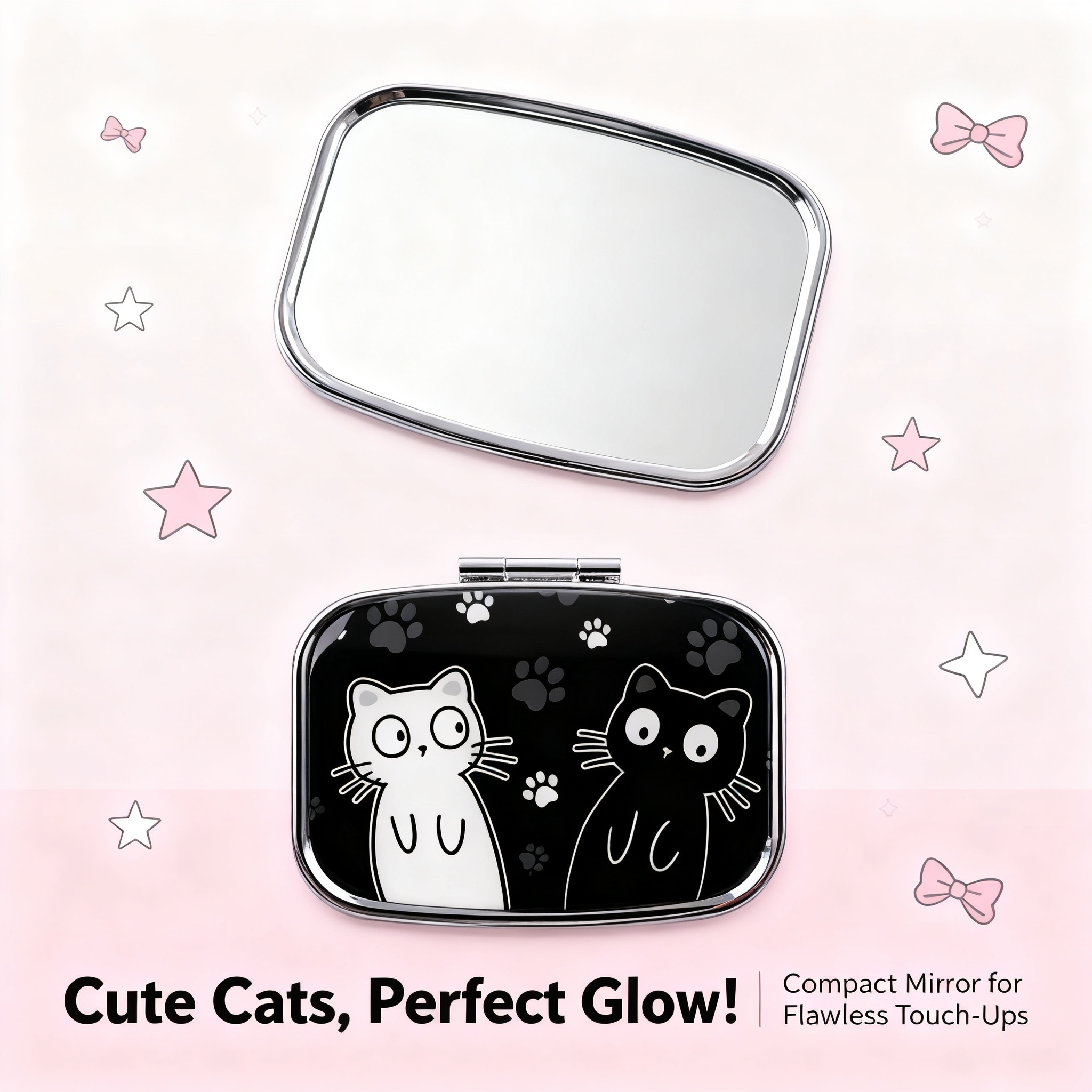 Cartoon Black And White Cat Tr - Travel Accessories For Japan ulasan dan harga