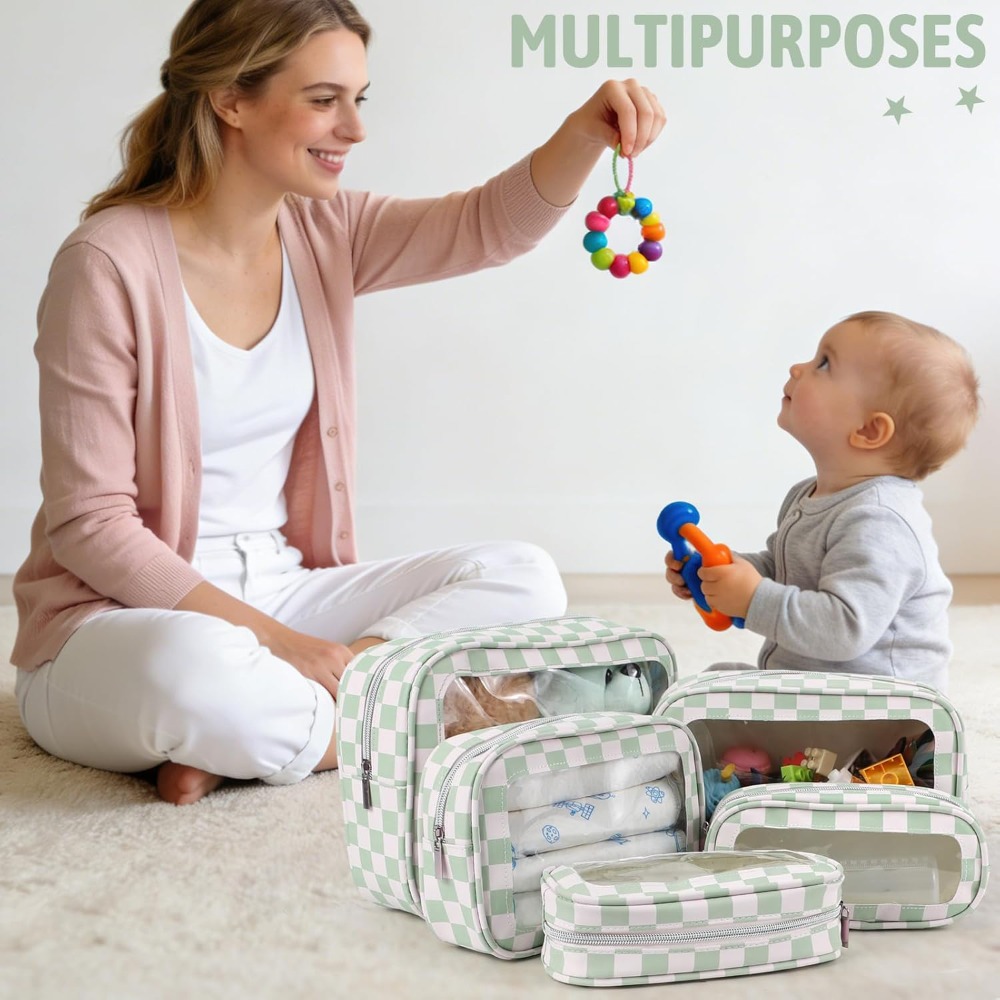 5PCS Diaper Bag Organizer Pouc - Toiletry Bag Tsa ulasan dan harga