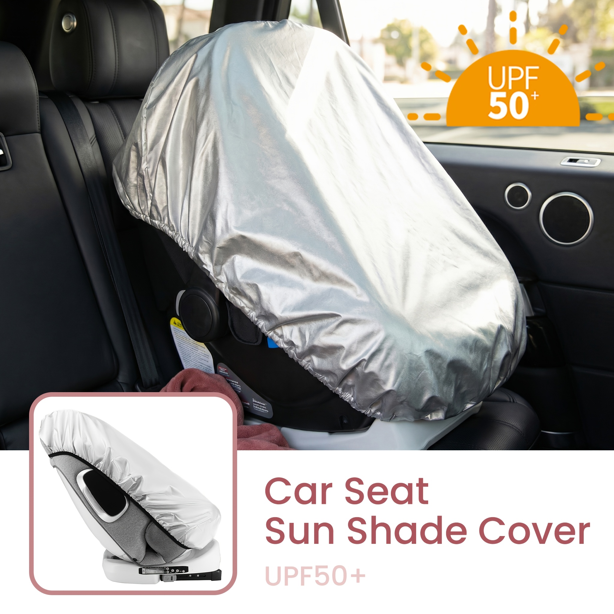 1PC Silver  Baby Car Seat Sun  - Travel Accessories For 2 Year Old ulasan dan harga