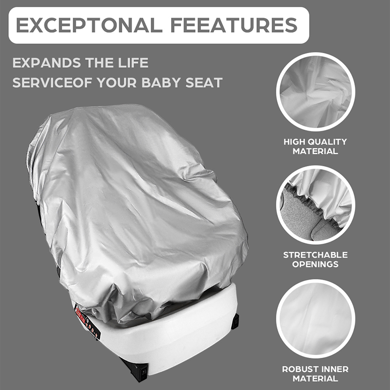 1PC Silver  Baby Car Seat Sun  - Travel Accessories For 2 Year Old ulasan dan harga