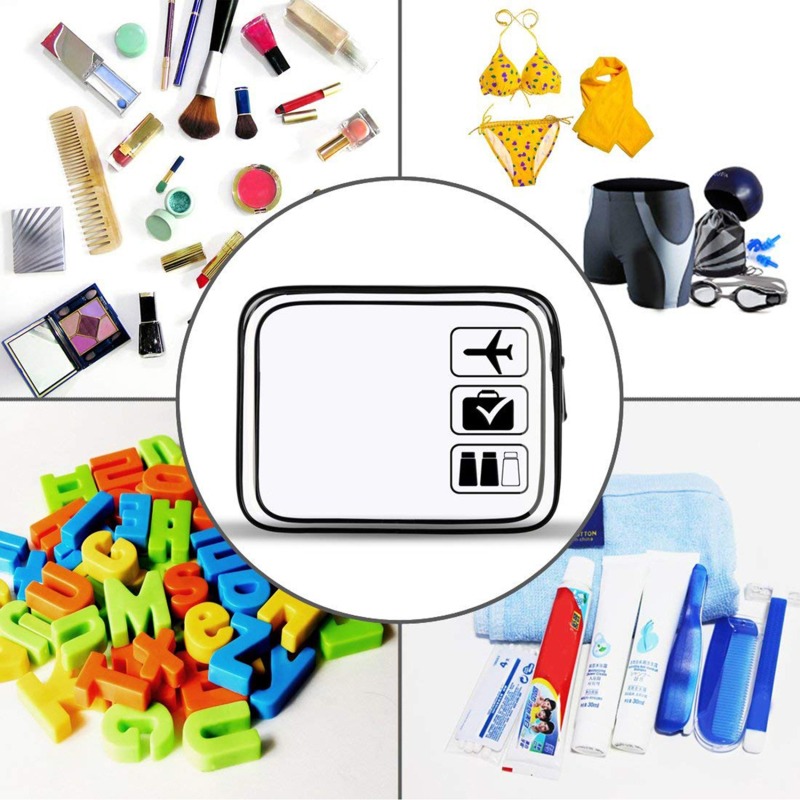Clear Zippered Makeup Organize - Toiletry Bag Tsa ulasan dan harga