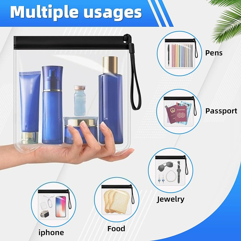 2pcs EVA Transparent Travel To - Toiletry Bag Tsa ulasan dan harga