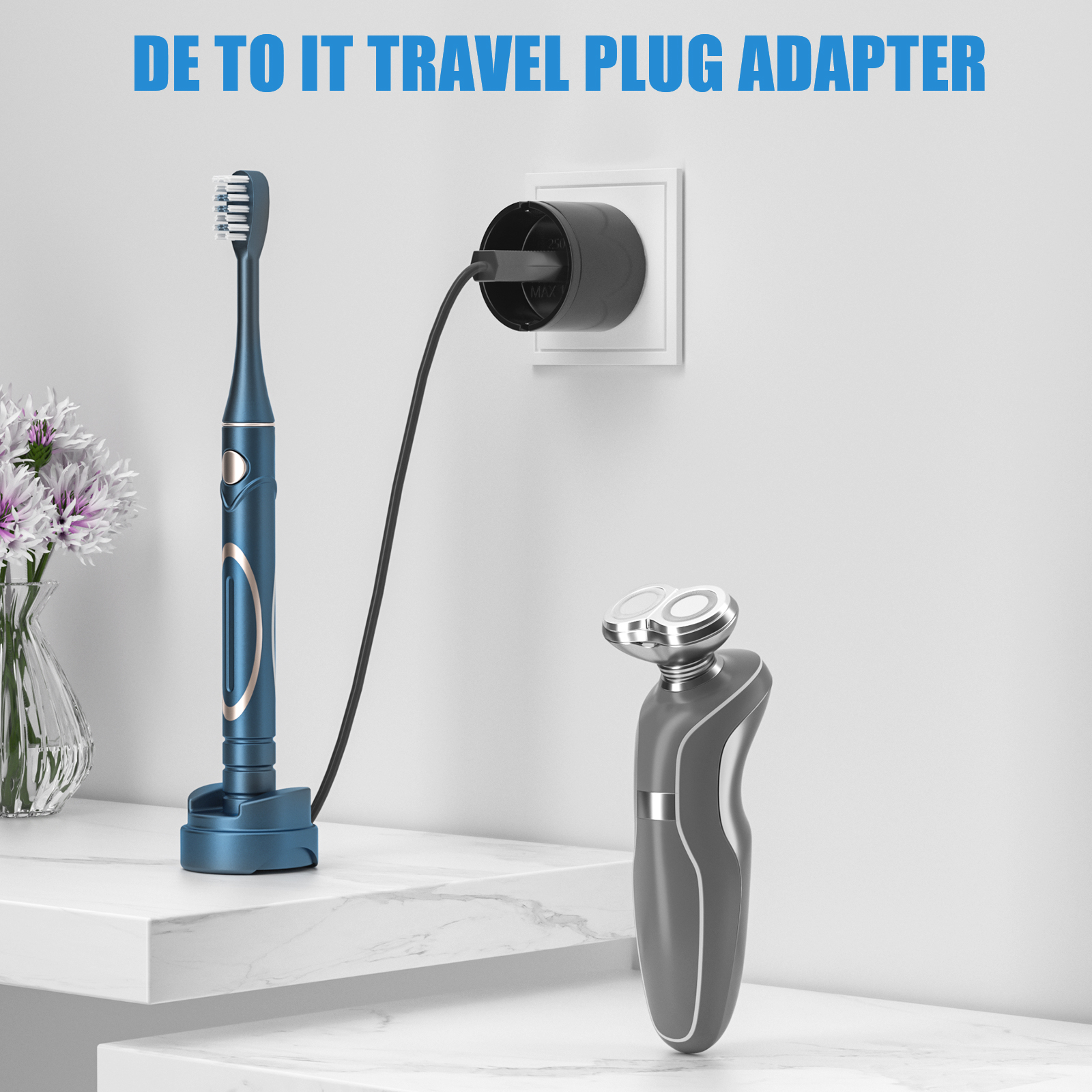 3PCS 1500W Europe Germany to I - Travel Accessories Europe ulasan dan harga