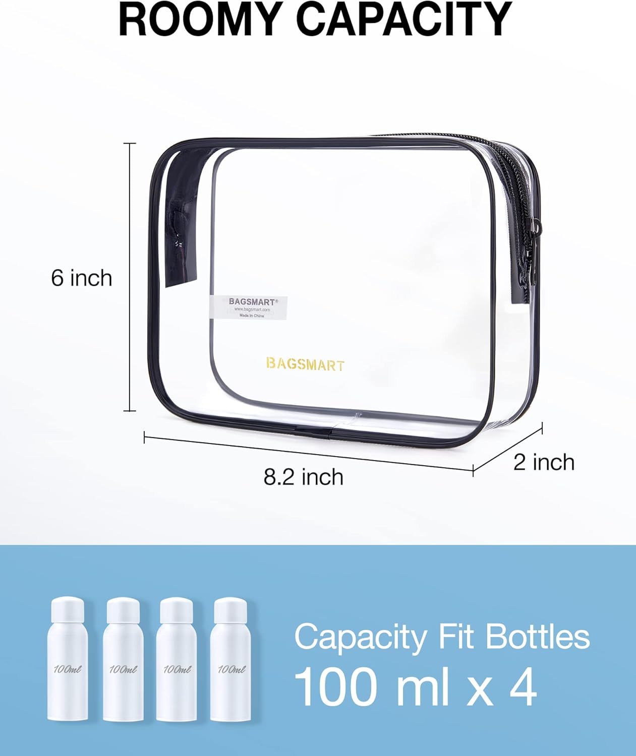 Clear Toiletry Bag, 2 Pack TSA - Toiletry Bag Tsa ulasan dan harga