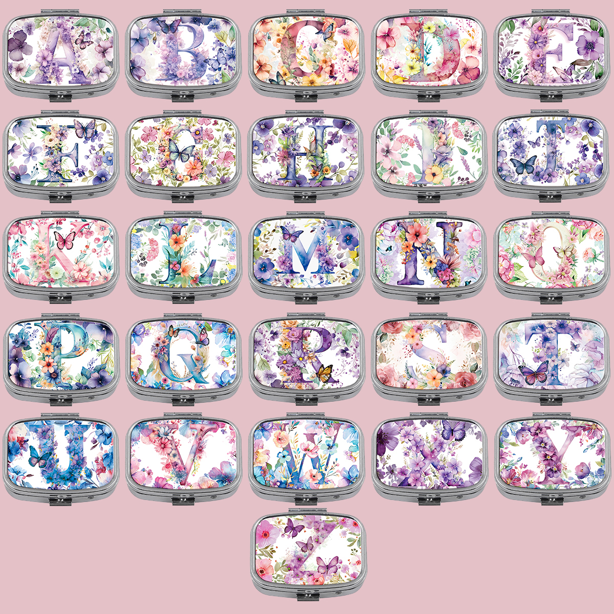 English Letter Pill Boxes Flow - Travel Accessories For Japan ulasan dan harga