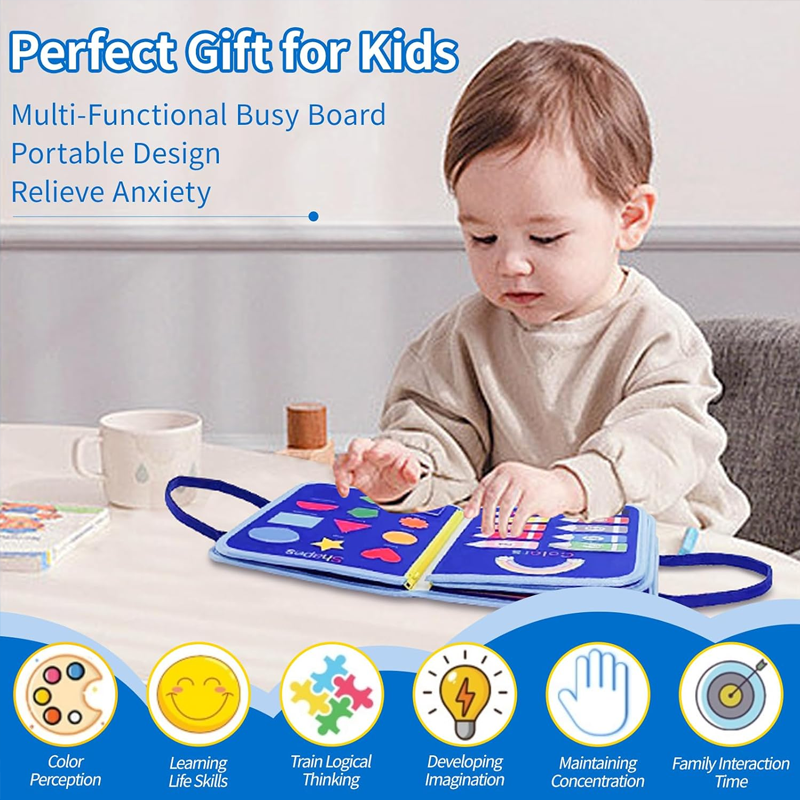 New Busy Board for Toddlers Se - Travel Accessories For 10 Year Old Girl ulasan dan harga