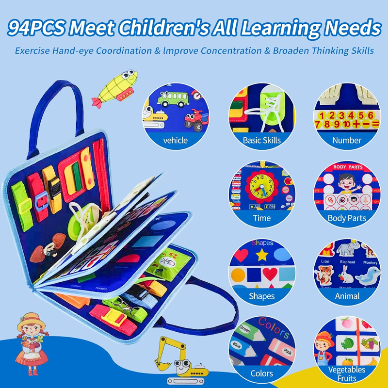 New Busy Board for Toddlers Se - Travel Accessories For 10 Year Old Girl ulasan dan harga