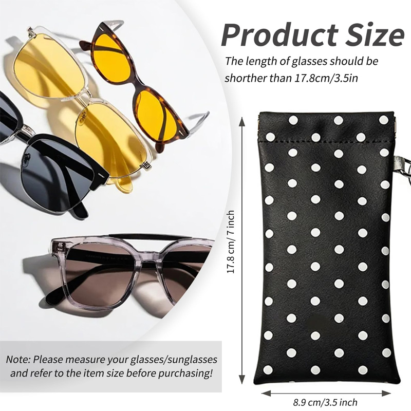 1pc Polka Dot Eyeglass Pouch w - Travel Accessories Pouch For Women ulasan dan harga