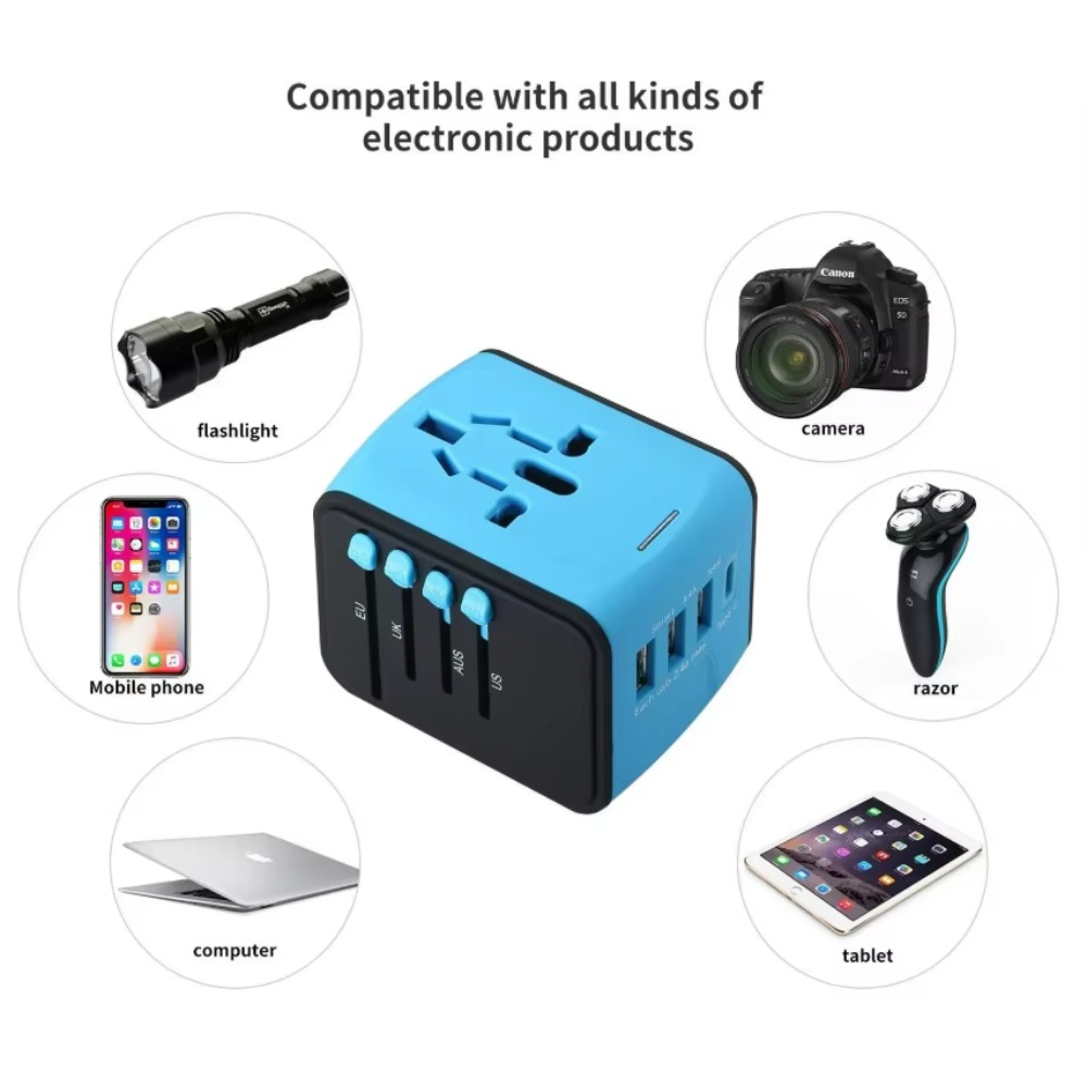 Universal Travel Adapter with  - Travel Accessories Europe ulasan dan harga