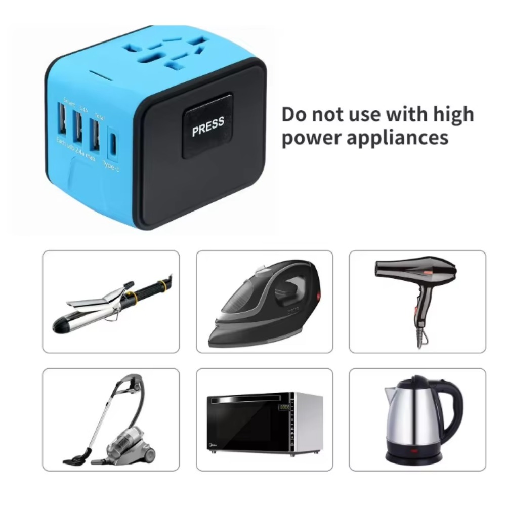 Universal Travel Adapter with  - Travel Accessories Europe ulasan dan harga