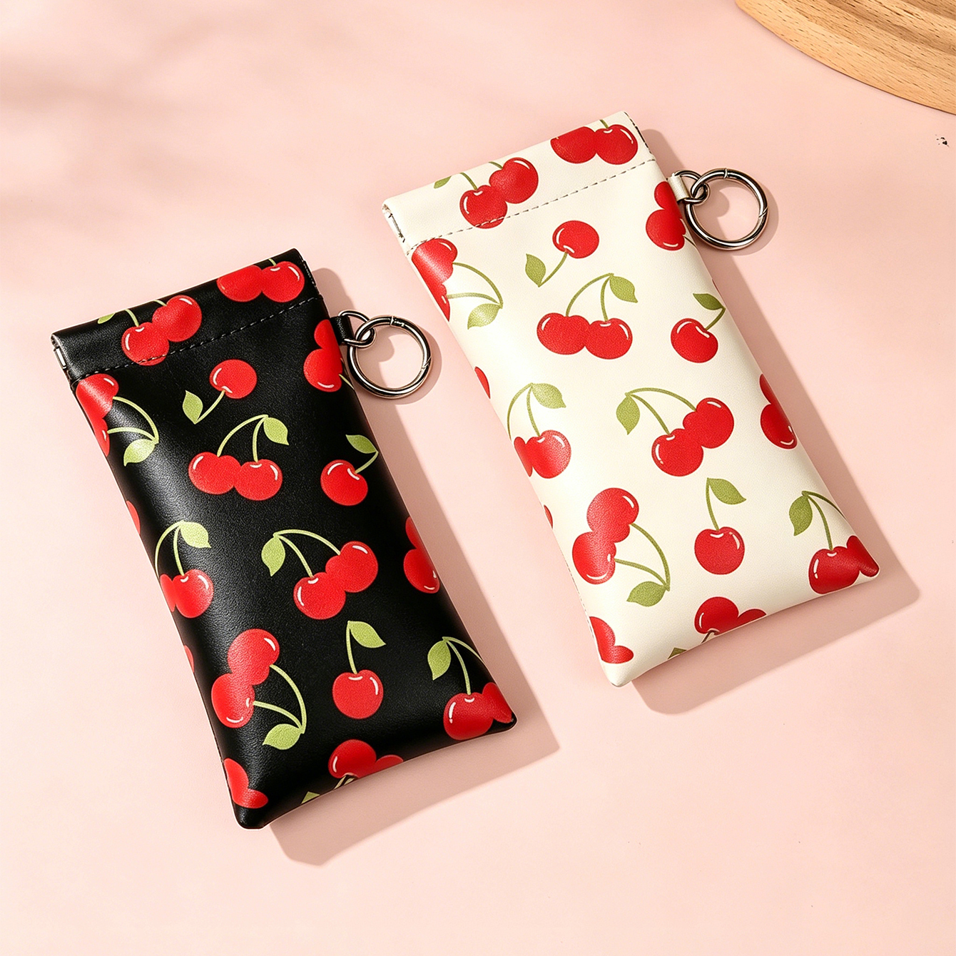 Cute Cherry Print Sunglasses P - Travel Accessories Pouch For Women ulasan dan harga