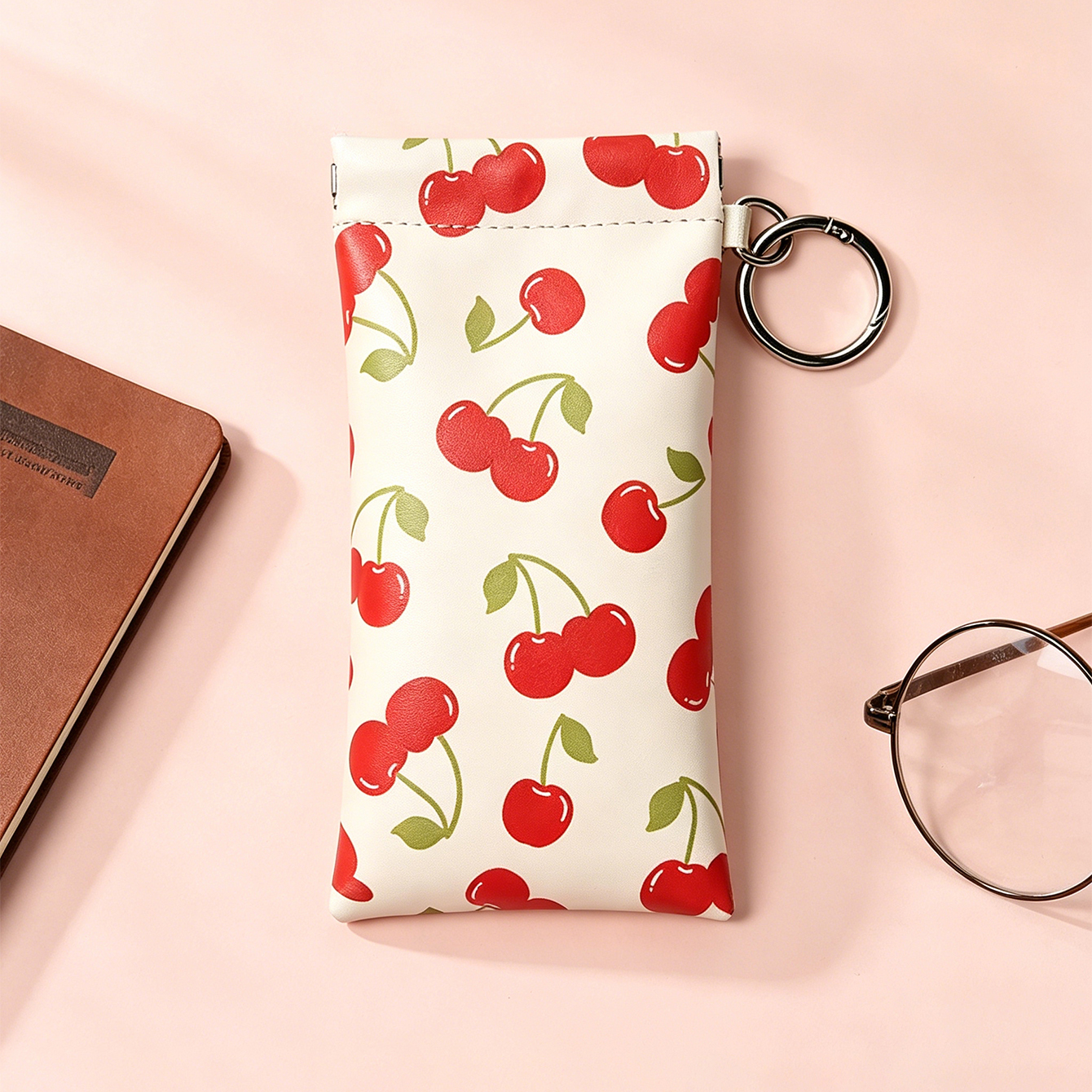 Cute Cherry Print Sunglasses P - Travel Accessories Pouch For Women ulasan dan harga