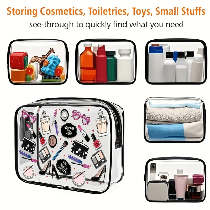 1pc Clear Makeup Bag Transpare - Toiletry Bag Tsa ulasan dan harga