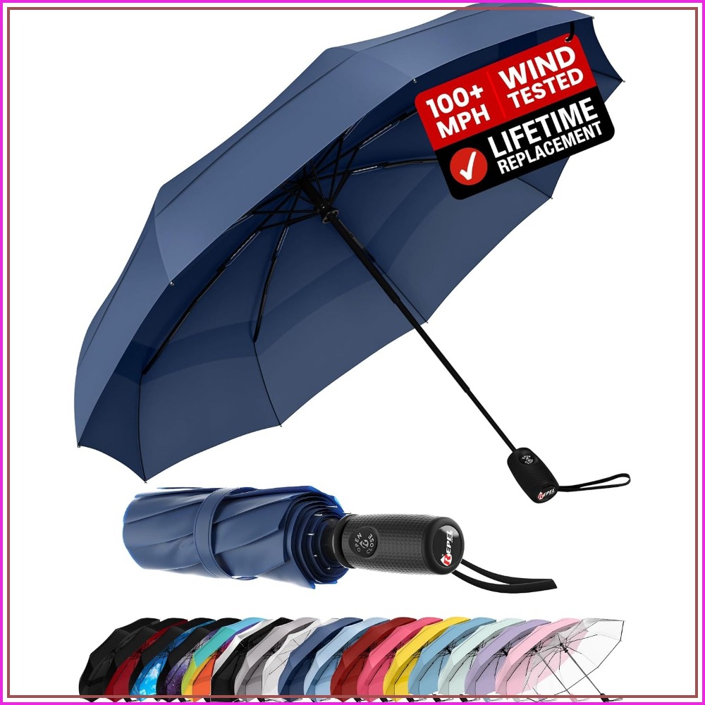 Repel Windproof Travel Umbrell - Travel Umbrella Compact ulasan dan harga