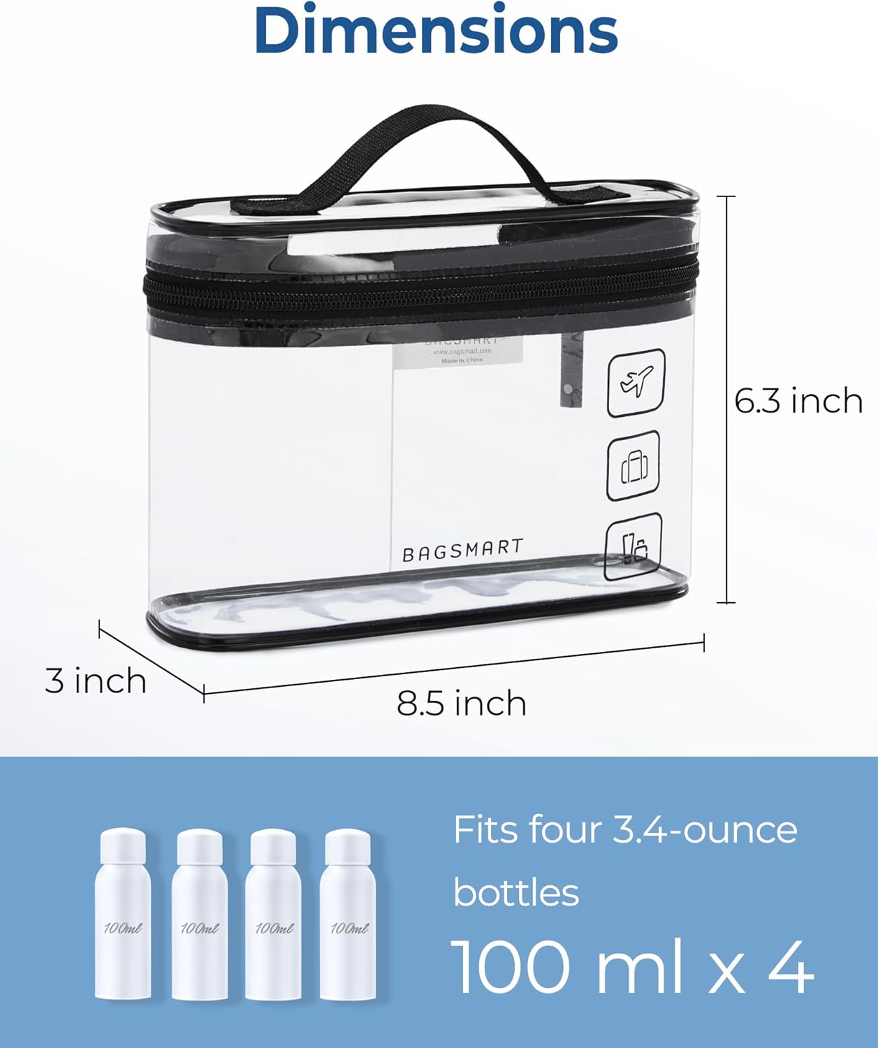 BAGSMART TSA Approved Toiletry - Toiletry Bag Tsa ulasan dan harga